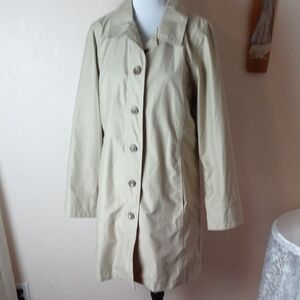 Lands' End Women's Tan Trench Coat